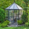 Oasis Aluminium Frame 8ft Hexagonal Polycarbonate Grey Greenhouse - Canopia by Palram