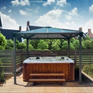 Palermo 3000 Aluminium Grey Gazebo & Pergola - Canopia by Palram