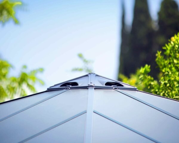Palermo 4300 Aluminium Grey Gazebo & Pergola - Canopia by Palram - Image 7