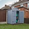 SkyLight Plastic 6x3 Dark Grey Apex Garden Shed - Canopia by Palram