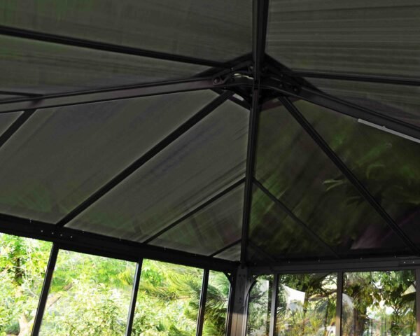 Ledro 3000 Enclosed Aluminium Grey Gazebo & Pergola - Canopia by Palram - Image 7