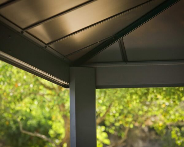 Dallas 14ft x 16ft Aluminium Grey Gazebo & Pergola Kit - Canopia by Palram - Image 7
