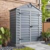 SkyLight Plastic 6x3 Dark Grey Apex Garden Shed - Canopia by Palram