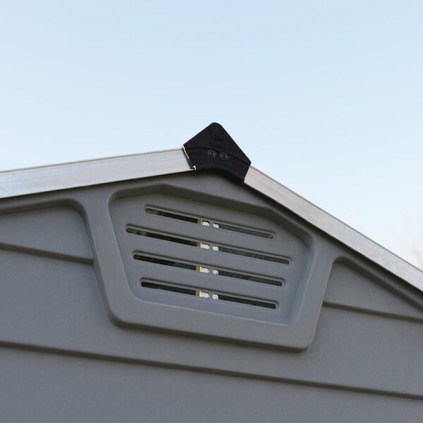 SkyLight Plastic 6x12 Dark Grey Garden Shed - Canopia by Palram - Image 6