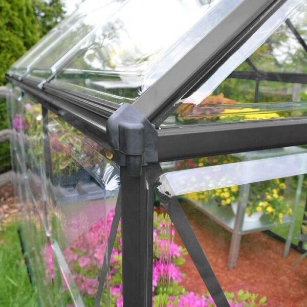 Hybrid Aluminium Frame 6x6 Grey Polycarbonate Greenhouse - Canopia By Palram - Image 5