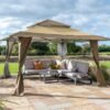 Got It Covered 4x4m Pop Up Gazebo - Taupe & Brown
