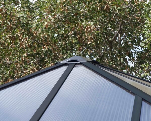 Ledro 3000 Enclosed Aluminium Grey Gazebo & Pergola - Canopia by Palram - Image 4