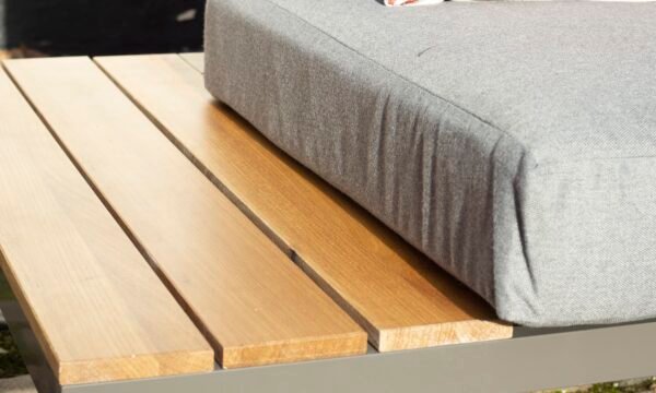 Aspen Teak 6 Seat Modular Garden Corner Lounge Sofa Set with Coffee Table - Image 7