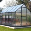 Mythos Aluminium Frame 6ft x 10ft Grey Polycarbonate Greenhouse - Canopia by Palram