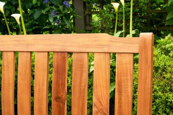 Beeley 150cm Wooden Garden Bench FSC Acacia Wood - Teak Look - Image 5