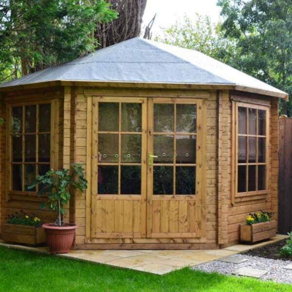 Shire 10x10 Ardcastle 28mm Corner Log Cabin - Image 2