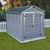 SkyLight Plastic 6x10 Dark Grey Apex Garden Shed - Canopia by Palram