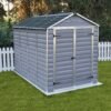 SkyLight Plastic 6x10 Dark Grey Apex Garden Shed - Canopia by Palram