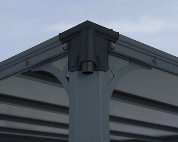 Milano 4300 Aluminium Grey Gazebo & Pergola - Canopia by Palram - Image 8