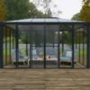 Ledro 4300 Enclosed Aluminium Grey Gazebo & Pergola - Canopia by Palram