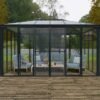 Ledro 4300 Enclosed Aluminium Grey Gazebo & Pergola - Canopia by Palram
