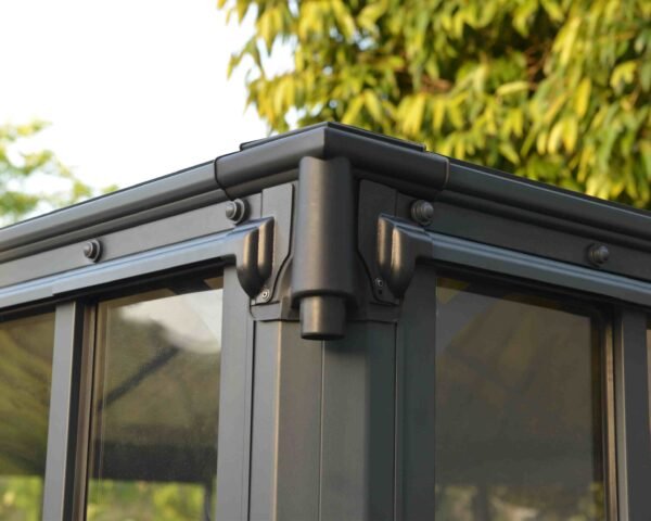 Ledro 3000 Enclosed Aluminium Grey Gazebo & Pergola - Canopia by Palram - Image 8