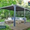 Milano 4300 Aluminium Grey Gazebo & Pergola - Canopia by Palram