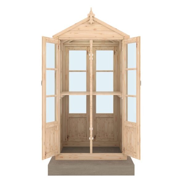 Shire Hemsby 4x4 Wooden Glass Greenhouse - Image 9