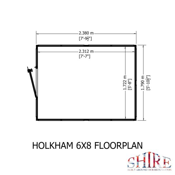 Holkham 8x6 Wooden Glass Greenhouse - Image 12