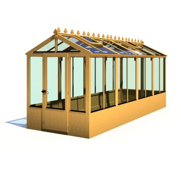 Holkham Large 16x6 Wooden Glass Greenhouse - Image 9