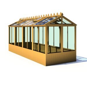 Holkham Large 16x6 Wooden Glass Greenhouse