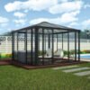 Ledro 3600 Enclosed Aluminium Grey Gazebo & Pergola - Canopia by Palram