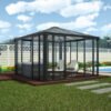 Ledro 3600 Enclosed Aluminium Grey Gazebo & Pergola - Canopia by Palram