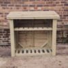 Wooden 4ft x 4ft Garden Log Store with Kindle Shelf - Churnet Valley