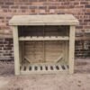 Wooden 4ft x 4ft Garden Log Store with Kindle Shelf - Churnet Valley