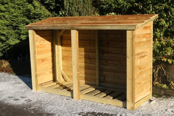Heavy Duty 4ft x 6ft Wooden Log Store - Churnet Valley - Image 4
