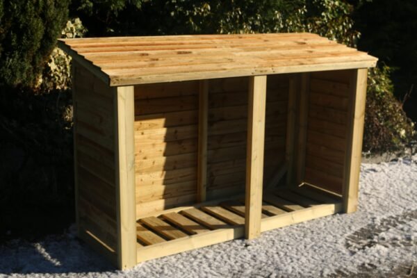 Heavy Duty 4ft x 6ft Wooden Log Store - Churnet Valley - Image 3