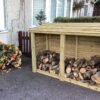 Heavy Duty 4ft x 6ft Wooden Log Store - Churnet Valley