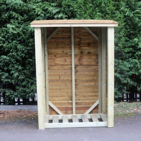 Heavy Duty 6ft x 4ft Wooden Log Store - Churnet Valley - Image 3