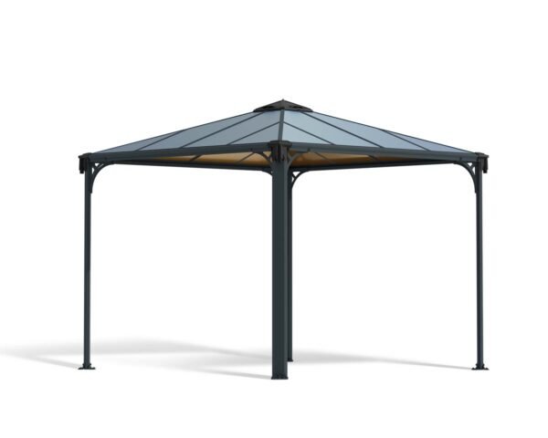 Palermo 3000 Aluminium Grey Gazebo & Pergola - Canopia by Palram - Image 9