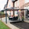 Martinique 5000 Rectangular Aluminium Grey Gazebo & Pergola - Canopia by Palram