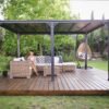 Milano 4300 Aluminium Grey Gazebo & Pergola - Canopia by Palram