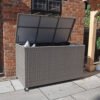 Paris KD 826 Litre Rattan Cushion Garden Storage Box