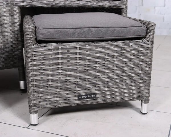 Paris Companion Lounge Set with Pull-Out Foot Stools & Table - Image 6