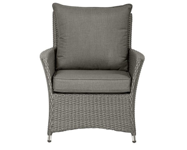 Paris 4 Seater Rattan Garden Lounge Set with Coffee Table - Grey - Image 6