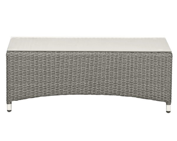 Paris 4 Seater Rattan Garden Lounge Set with Coffee Table - Grey - Image 8