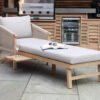 Roma Sunlounger with Left/Right Pullout Side Table