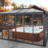 Ledro 4300 Enclosed Aluminium Grey Gazebo & Pergola - Canopia by Palram