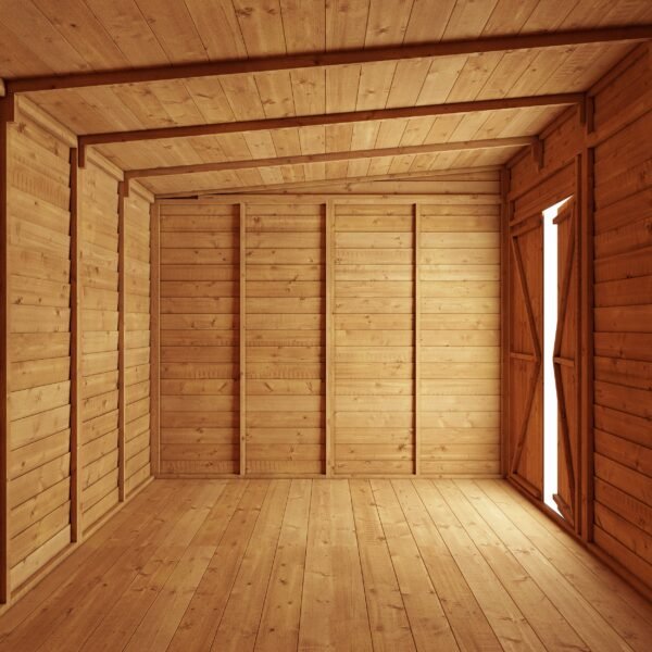 Store More 10x8 Overlap Pent Garden Shed with Double Doors (Windowless) - Image 4
