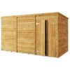 Store More Overlap Pent Shed - 12x6 Windowless
