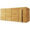 Store More Overlap Pent Shed - 16x6 Windowless