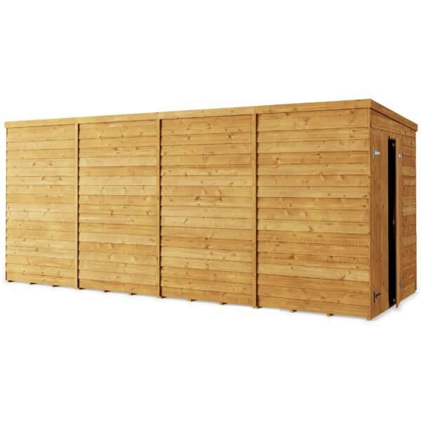 Store More 16x6 Large Overlap Pent Garden Shed with Double Doors (Windowless) - Image 5