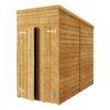 Store More Overlap Pent Shed - 4x8 Windowless