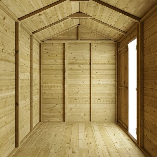 Store More 4x6 Small Tongue and Groove Apex Garden Shed with Door & Window - Image 4