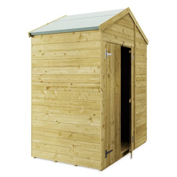 Store More 4x6 Small Tongue and Groove Apex Garden Shed with Door & Window - Image 5